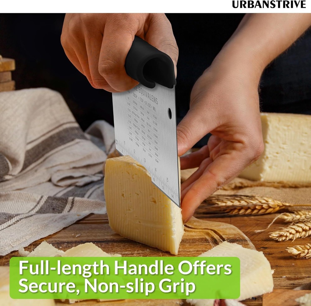 Bench Scraper for Baking Stainless Steel Dough Cutter and Scraper Tool Kitchen
