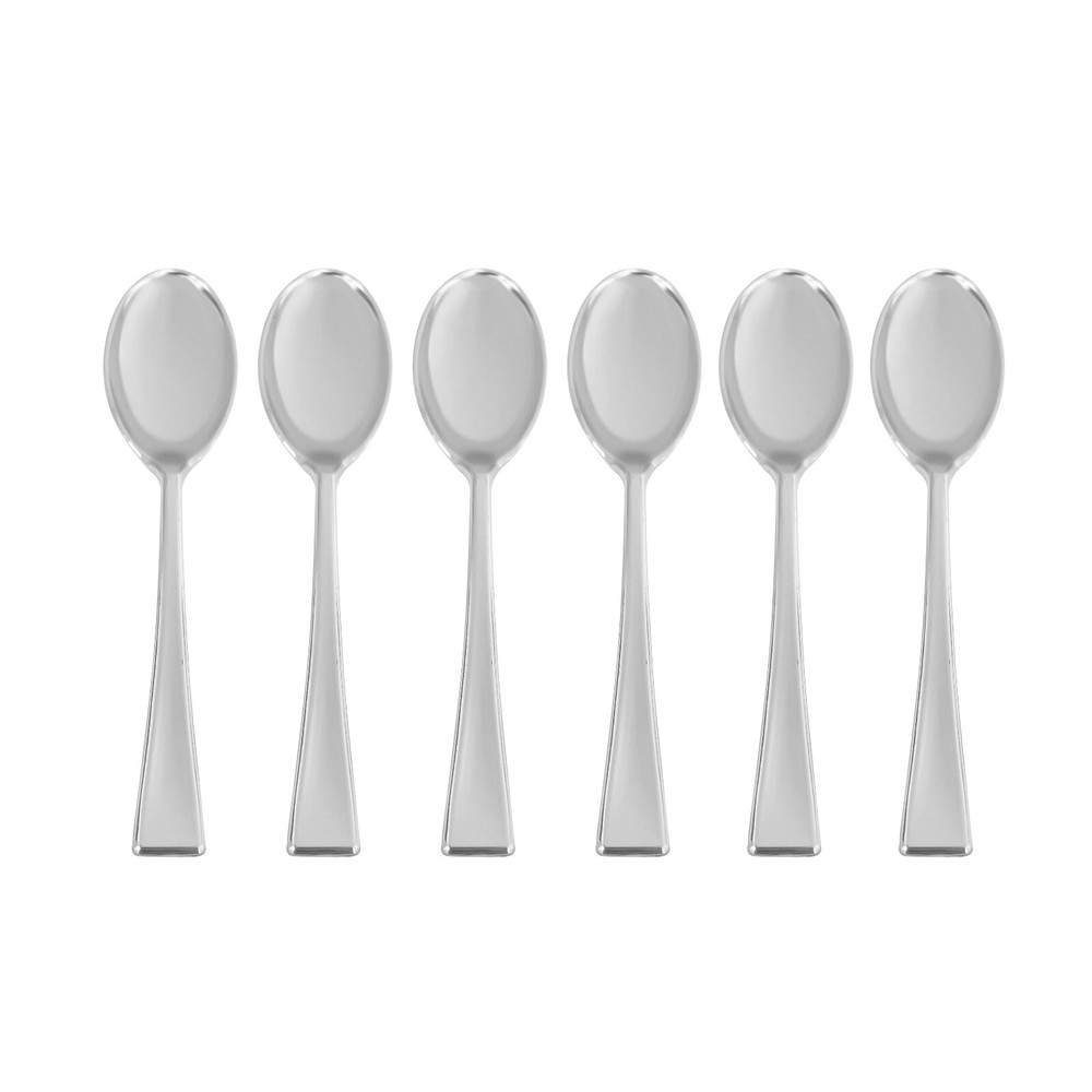 Disposable Plastic Mini Tasting Spoons Taster Sample Silver Spoon Gold Spoon