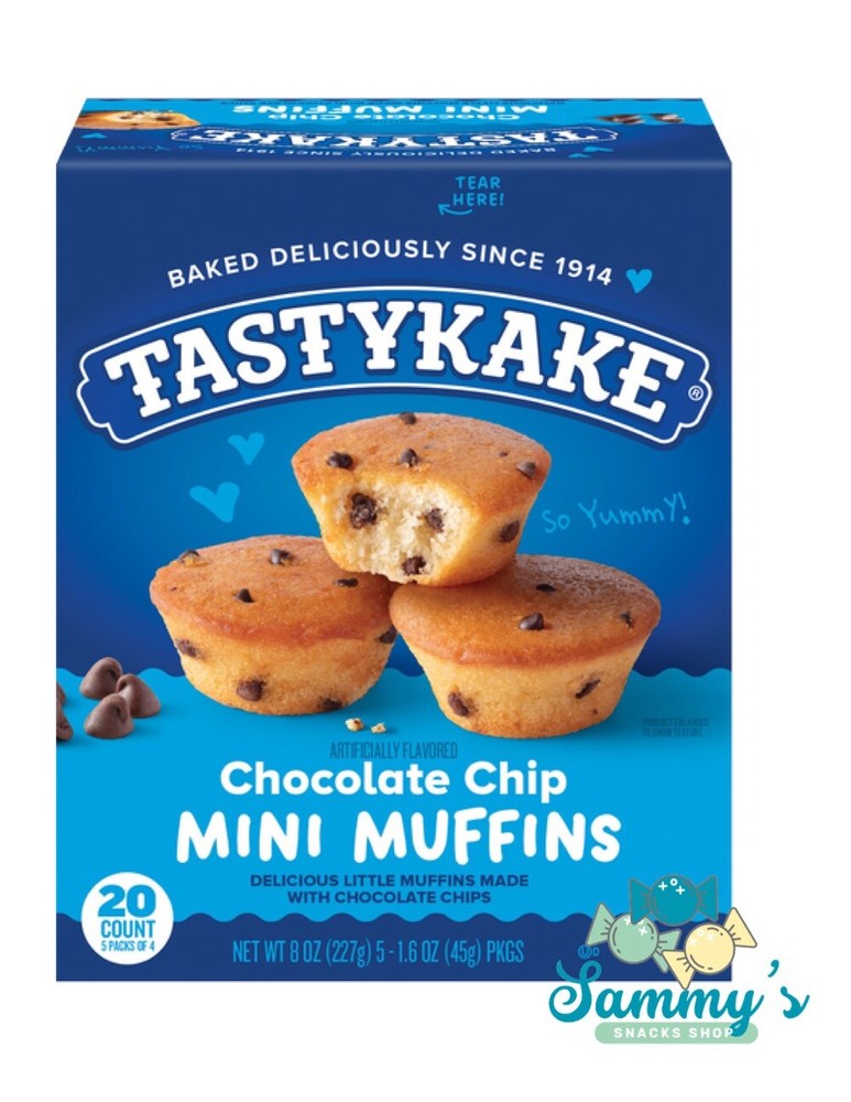 Tastykake Chocolate Chip Mini Muffins Box