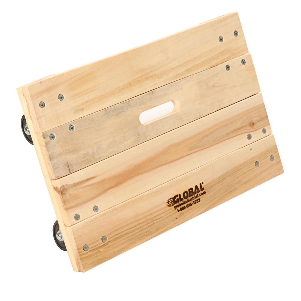 Hardwood Dolly - Solid Deck 24 x 16 1200 Lb. Capacity
