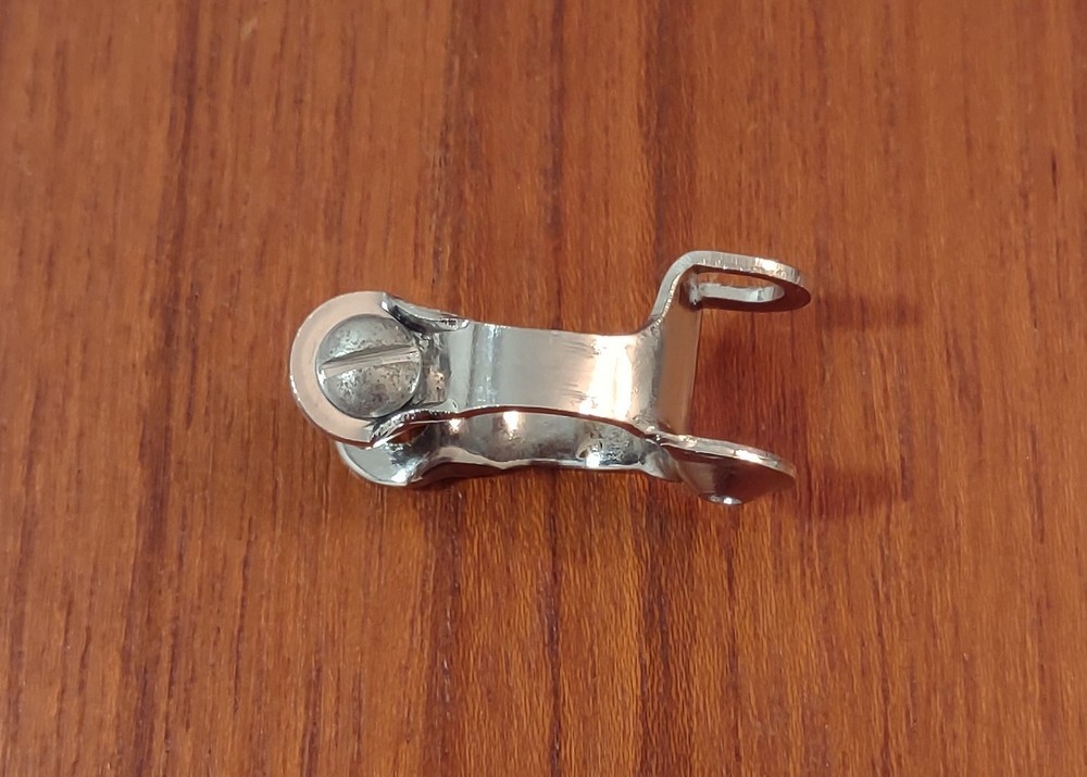 Silver Chrome Shift Cable Stop 1/2" NOS Vintage Bike