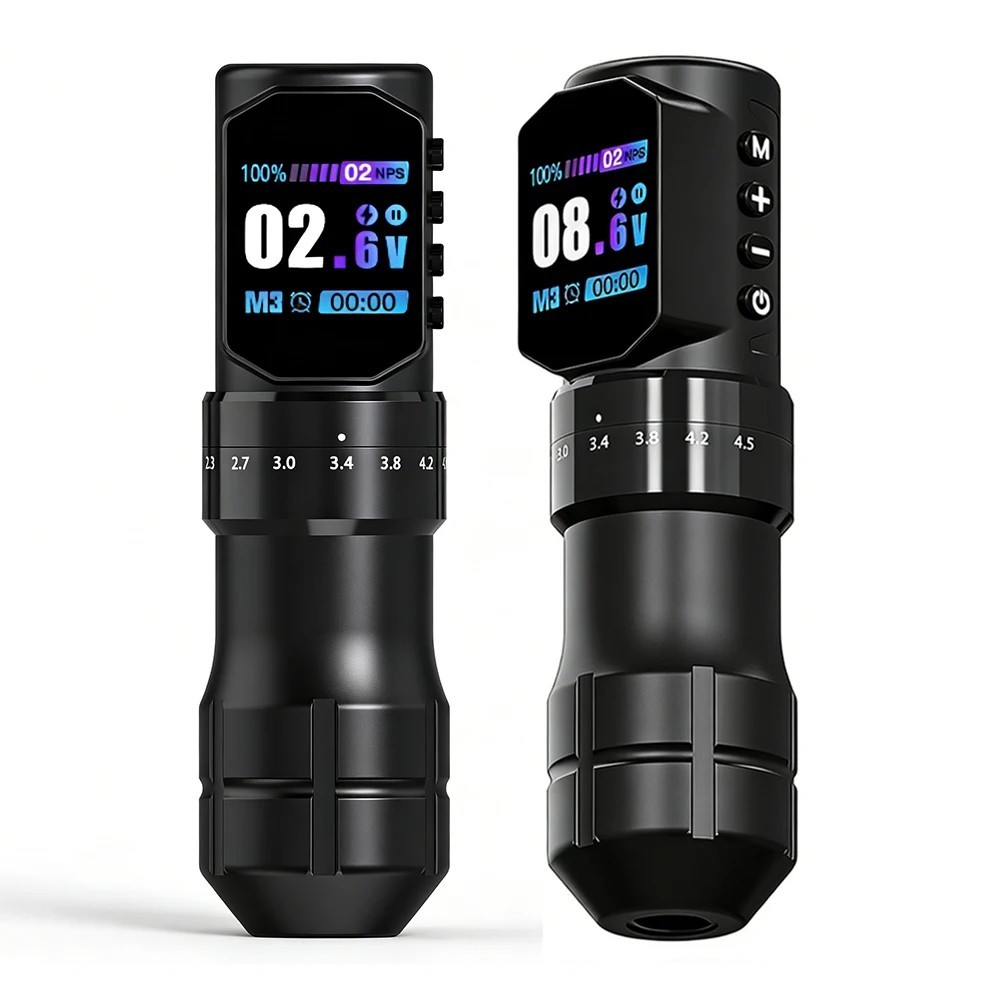 Professional Adjustable Stroke Tattoo Pen Wireless Tattoo Machine Coreless Motor