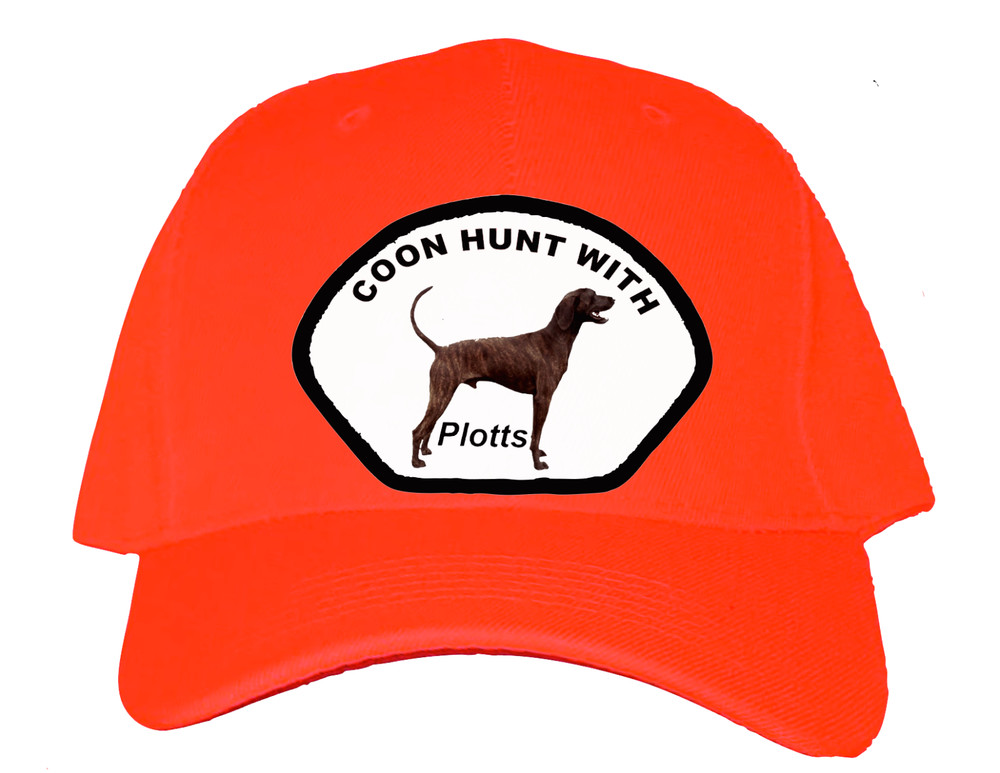 Cap Hat Orange Solid Back Plott Coonhound Hunting Bench Coon Dog
