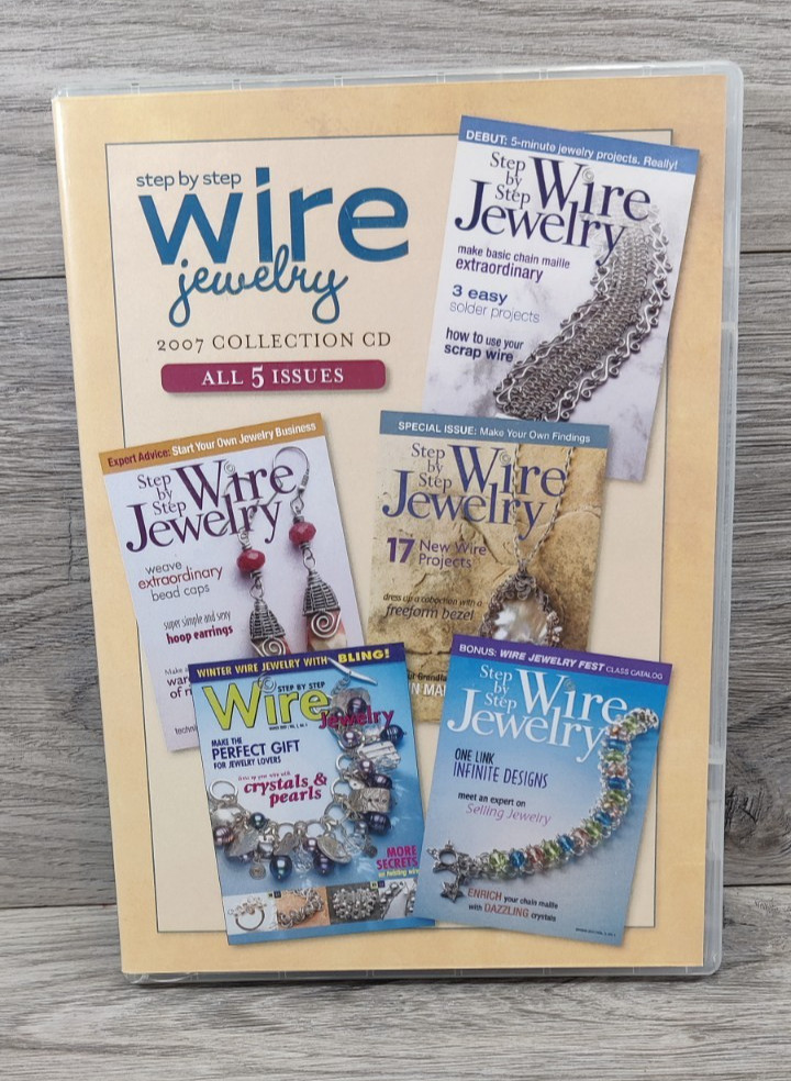Step by Step Wire Jewelry 2007 Collection CD 5 Issues-Pre-owned.