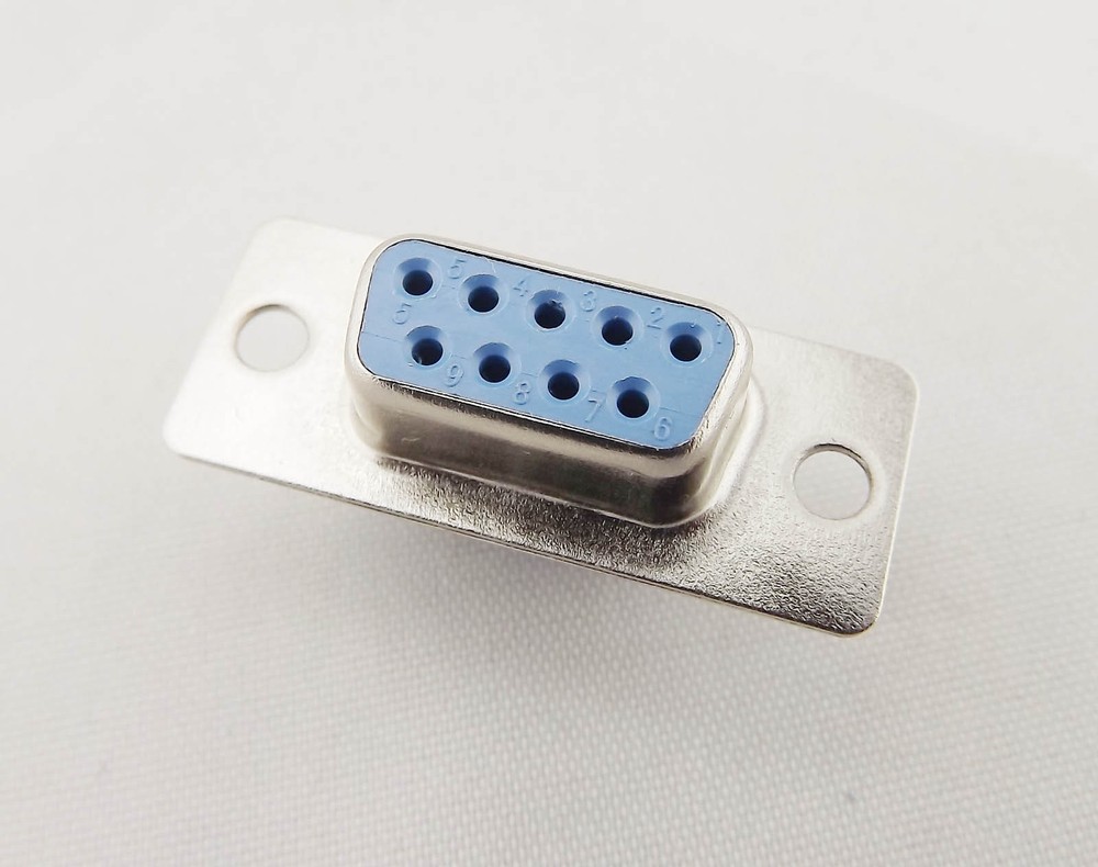 DB9 D-SUB 9 Pin RS232 Serial Female Jack Socket PCB Solder Type Connector PC Use