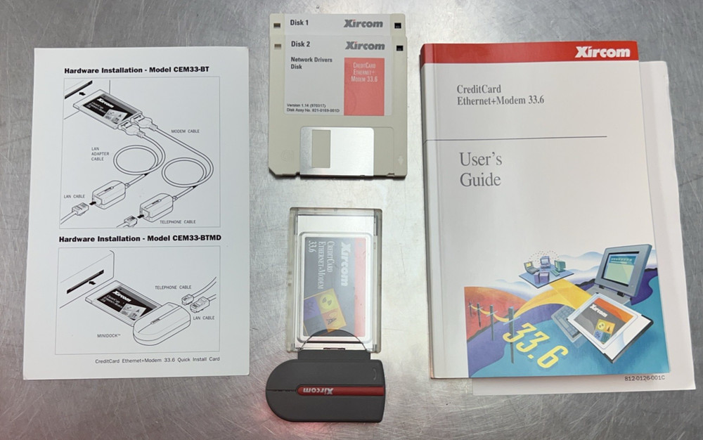 Xircom  CreditCard Ethernet+Modem 33.6