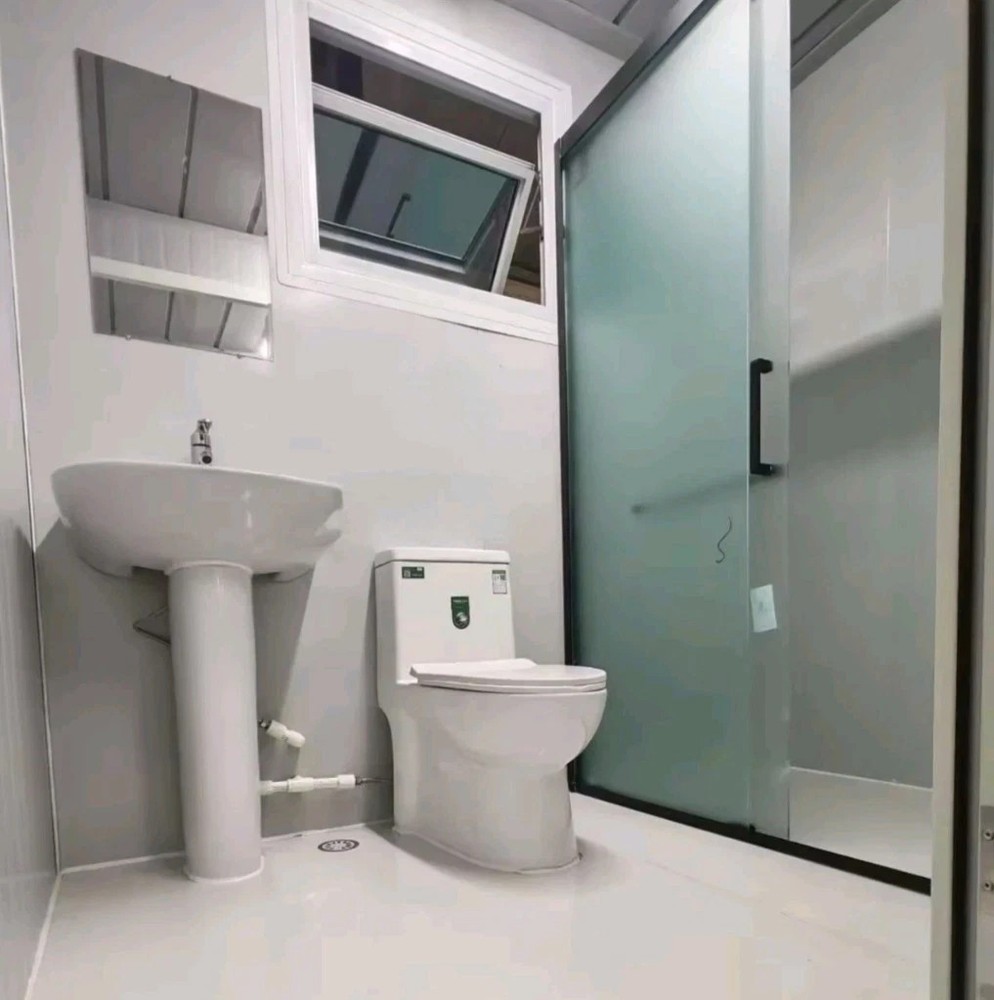 Rooftop + washroom 20FT Container Pod, Adjustable Mobile accessory building-New
