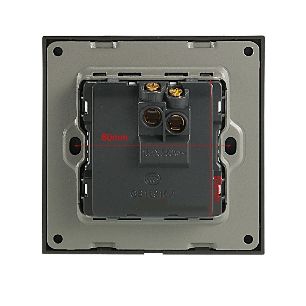 Push to Exit Button Switch Wall Mounted Resettable Square AC 250V 16A