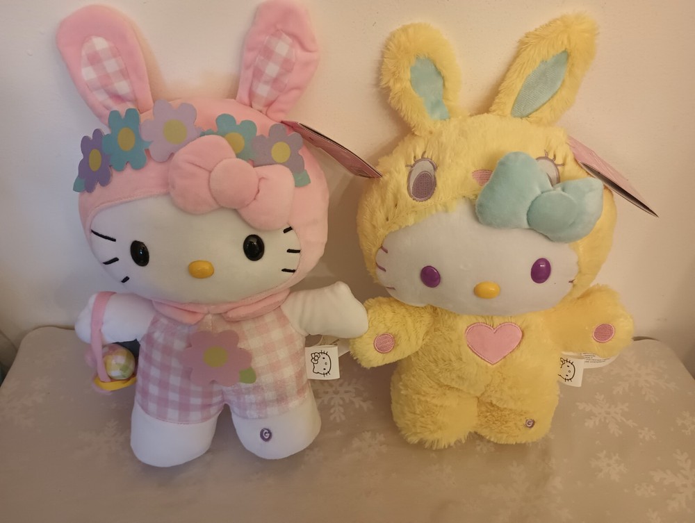 Hello Kitty Easter Animated Musical Side Stepper Greeter Set Of 2