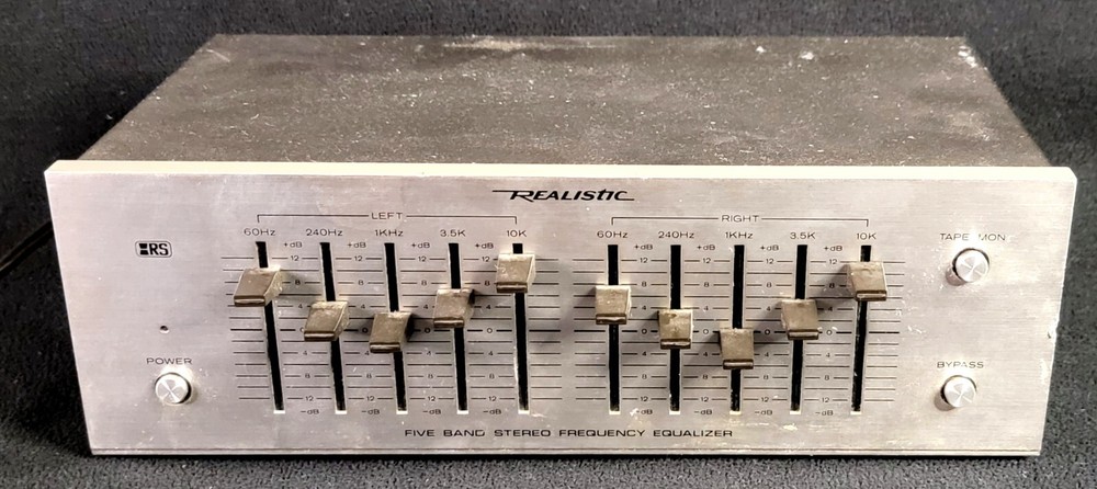 Realistic Five Band Stereo Frequency Equalizer 31-1988