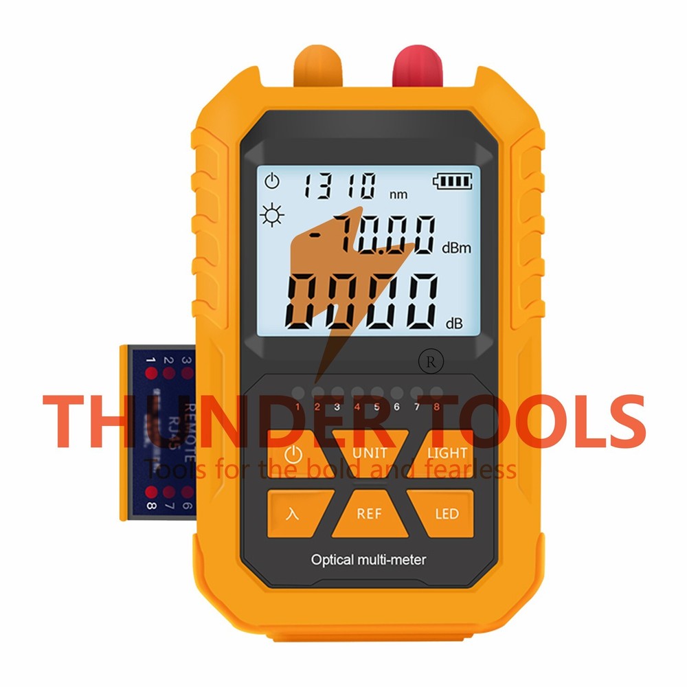Thunder Tools Handheld Optical Power Meter with 5km Red Light -70~+6dBm