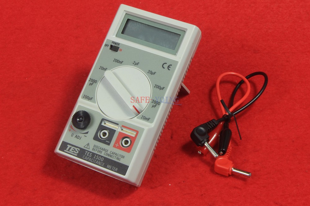 one New TES-1500 Capacitance Tester Meter TES1500