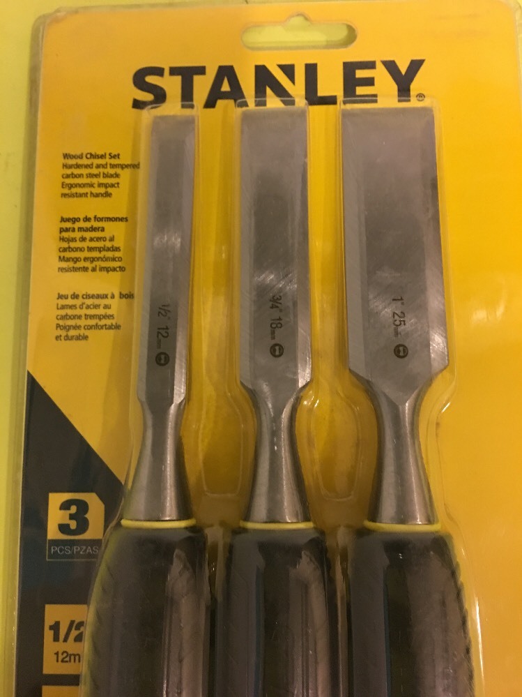 Stanley 3 Piece Chisel Set USA