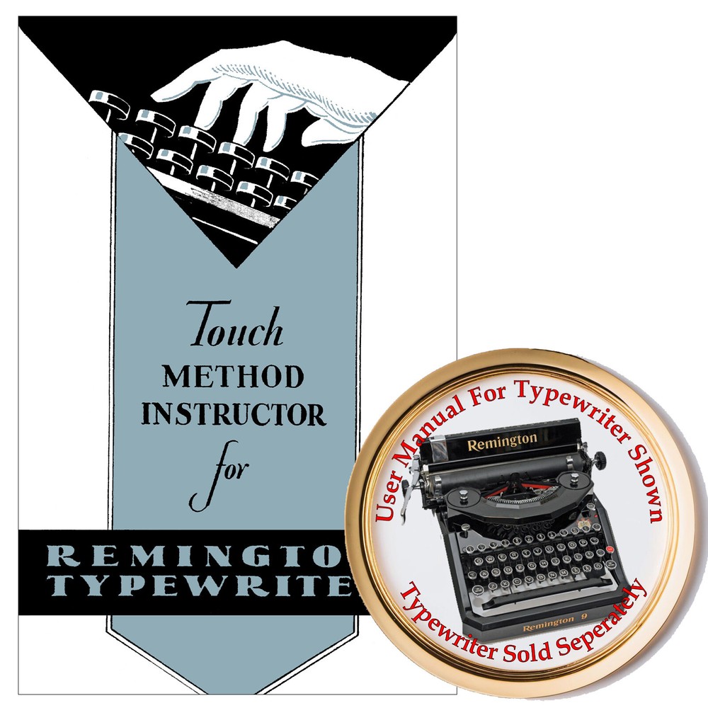 Remington Nine Desk Model Typewriter User Instruction Owner's Manual Guide