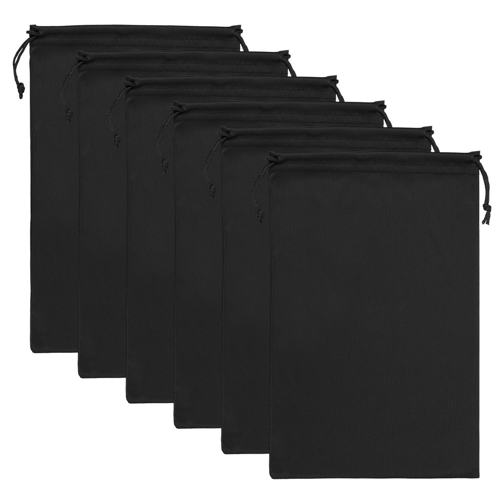 Ski Goggle Bag, 6 Pack Microfiber Snow Goggles Case Sleeve, Black