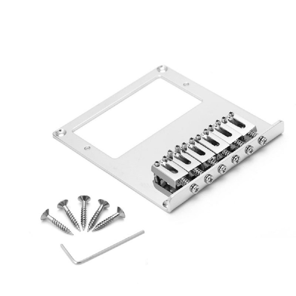 Adjustable Saddles 6 String Fixed Hardtail Bridge For Tele Telecaster Guitar B
