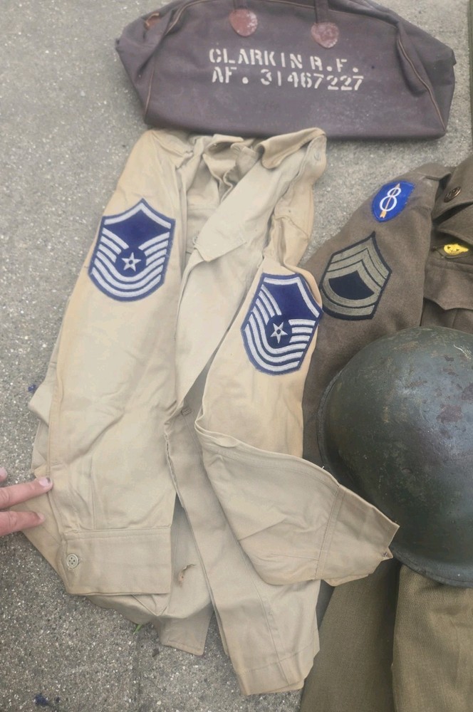WWII 8th Infantry Division / 9th Air Force Transitional Af Uniform Grouping Idd