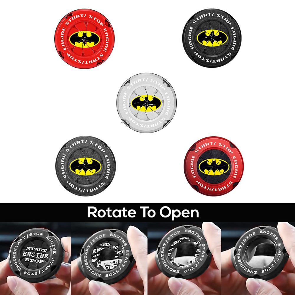 Batman 1992 Car Engine Start Stop Push Button Cover Switch Decorative Trim