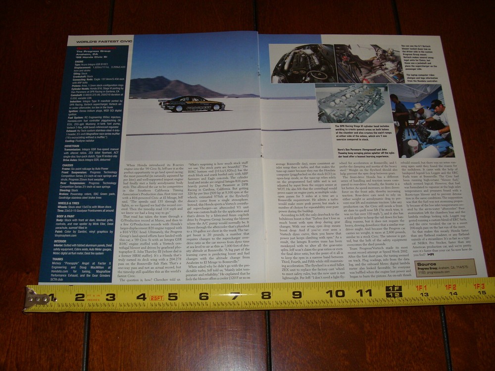 1999 HONDA CIVIC Si ORIGINAL 2003 ARTICLE
