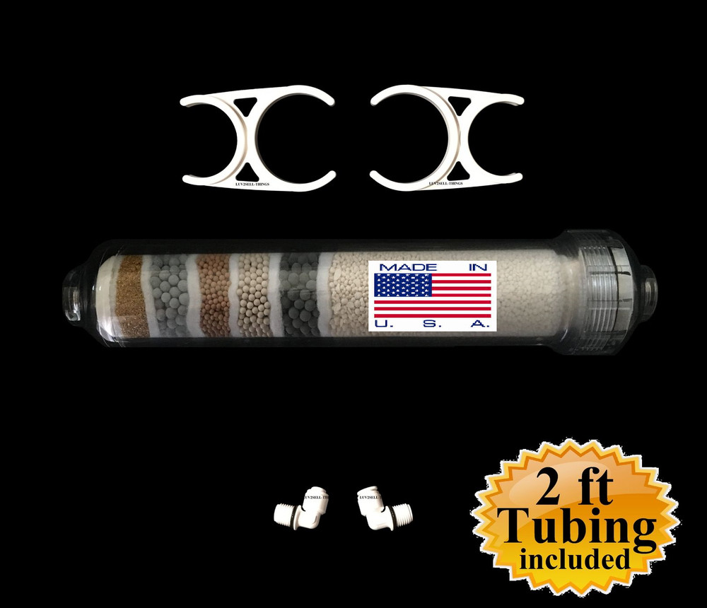 1 Alkaline/Ionizer Negative ORP KDF55 Water Filter Inline RO Cartridge 2x10