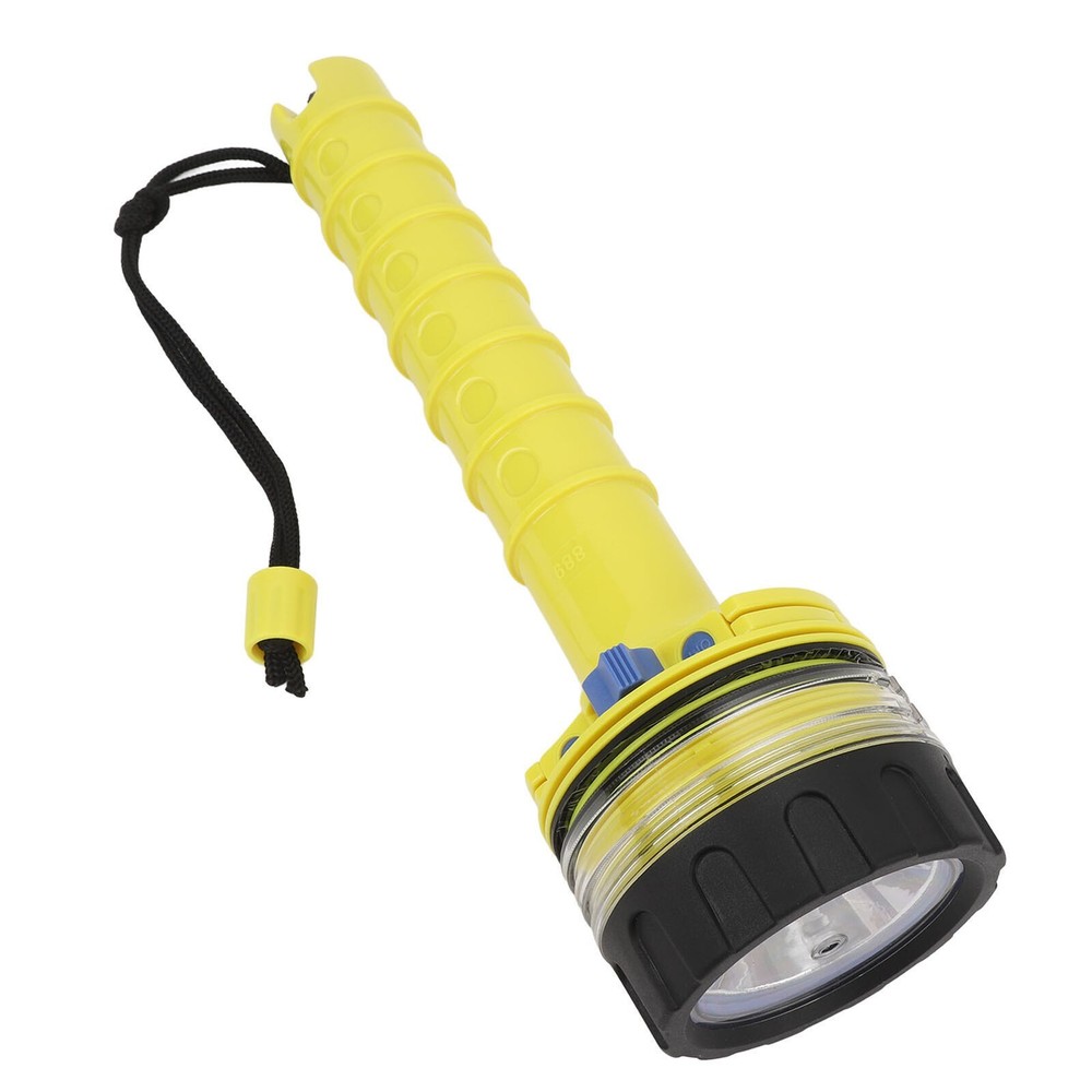 Dive Flashlight Anti Slip Waterproof LED Submersible Flashlight for Underwater
