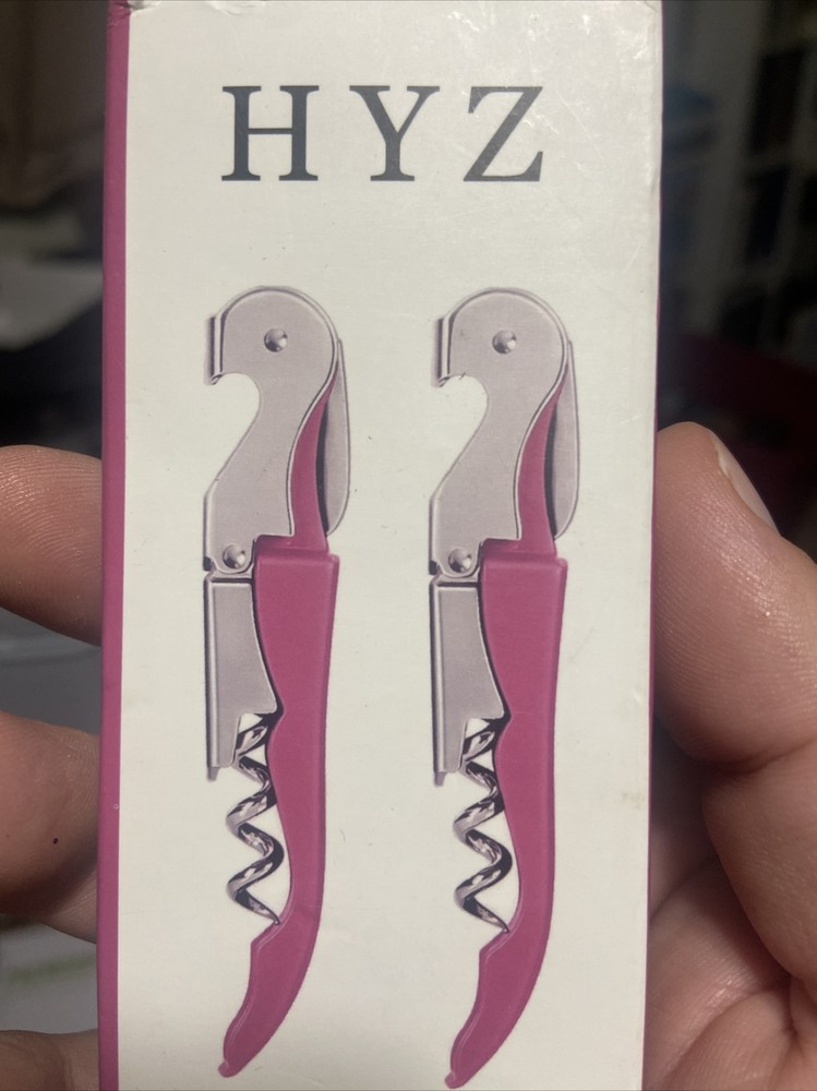 Heavy Duty Waiters Corkscrew Wine Key Pink M1723