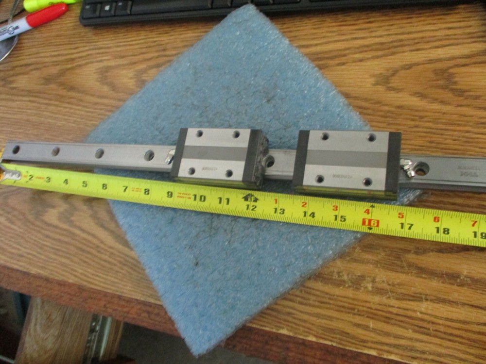 THK Linear Rail with Two THK SSR25 Linear Tables. 20½"