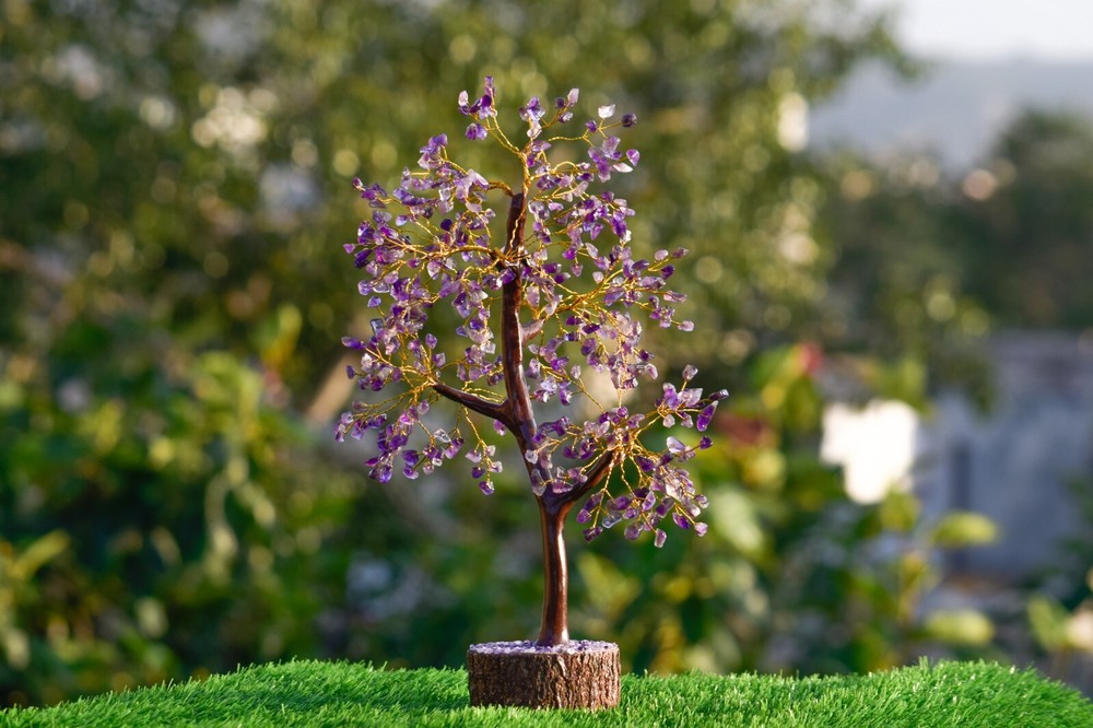 Amethyst Tree, Natural Amethyst Tree, Gemstone Tree, Crystal Tree, 500 Chips