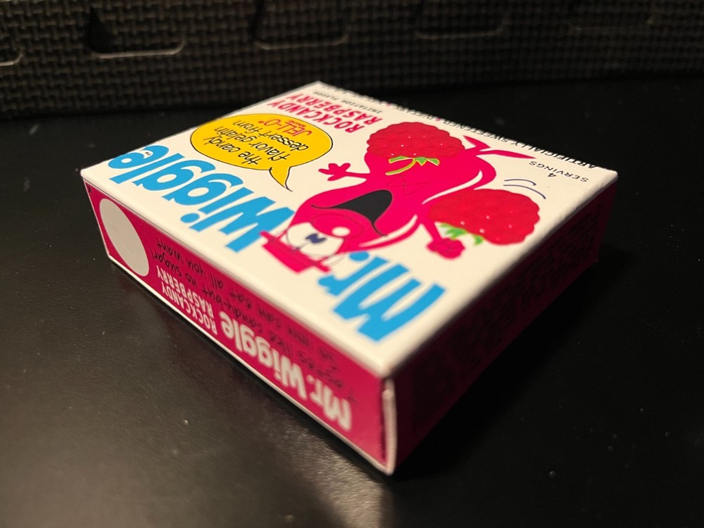 Mr Wiggle jello (Rockcandy Raspberry) - Empty custom design display box