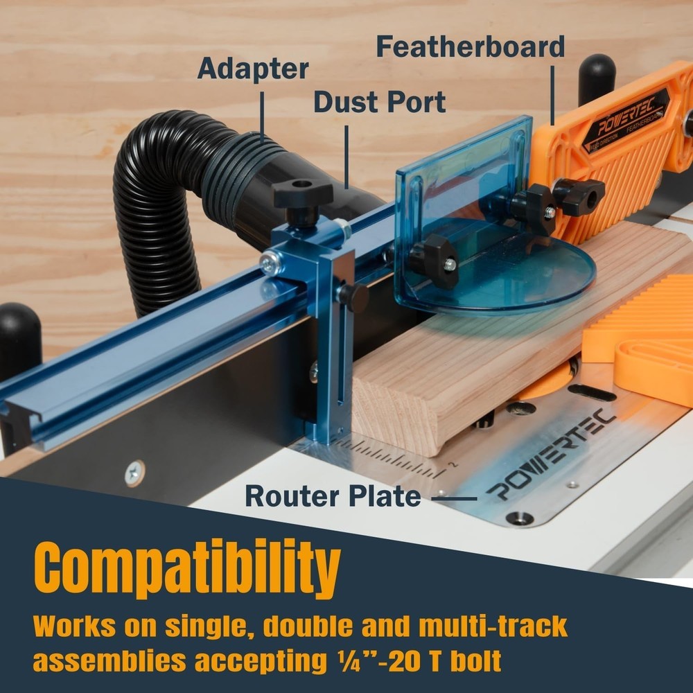 1" to 3-1/2" Adjustable Flip Stop - Precision Cutting Tool for Woodworking