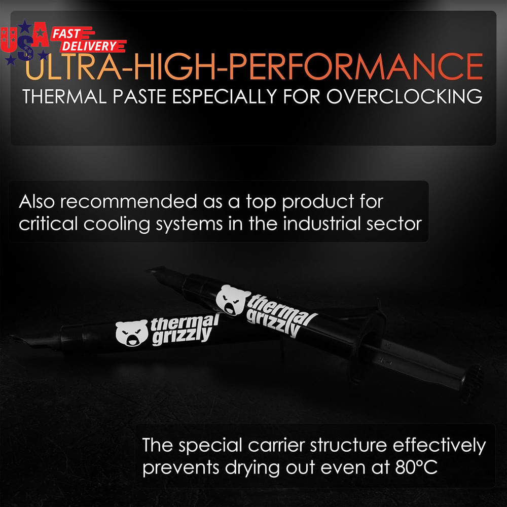 Kryonaut - 1 Gram - Extremely High Performance Thermal Paste + 12 Cleaning Wipes