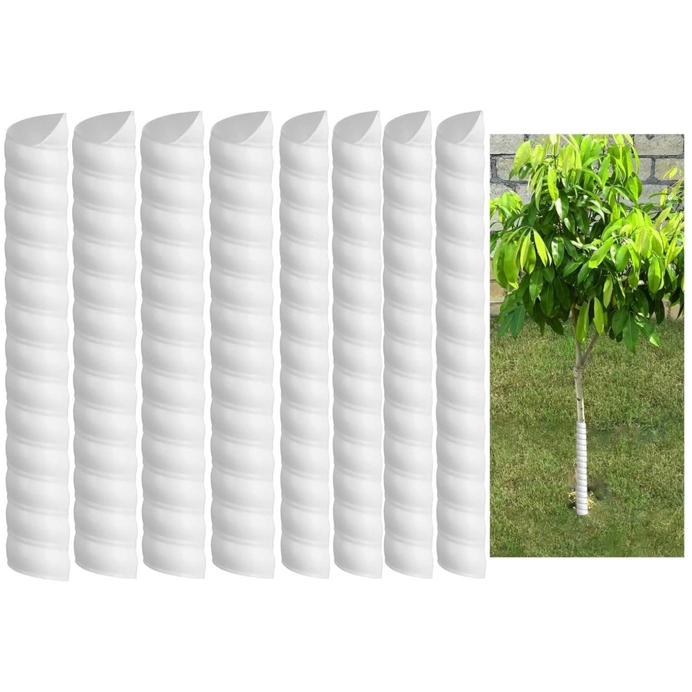 Tree Trunk Protector 8 Pcs - Spiral Tree Guard Set