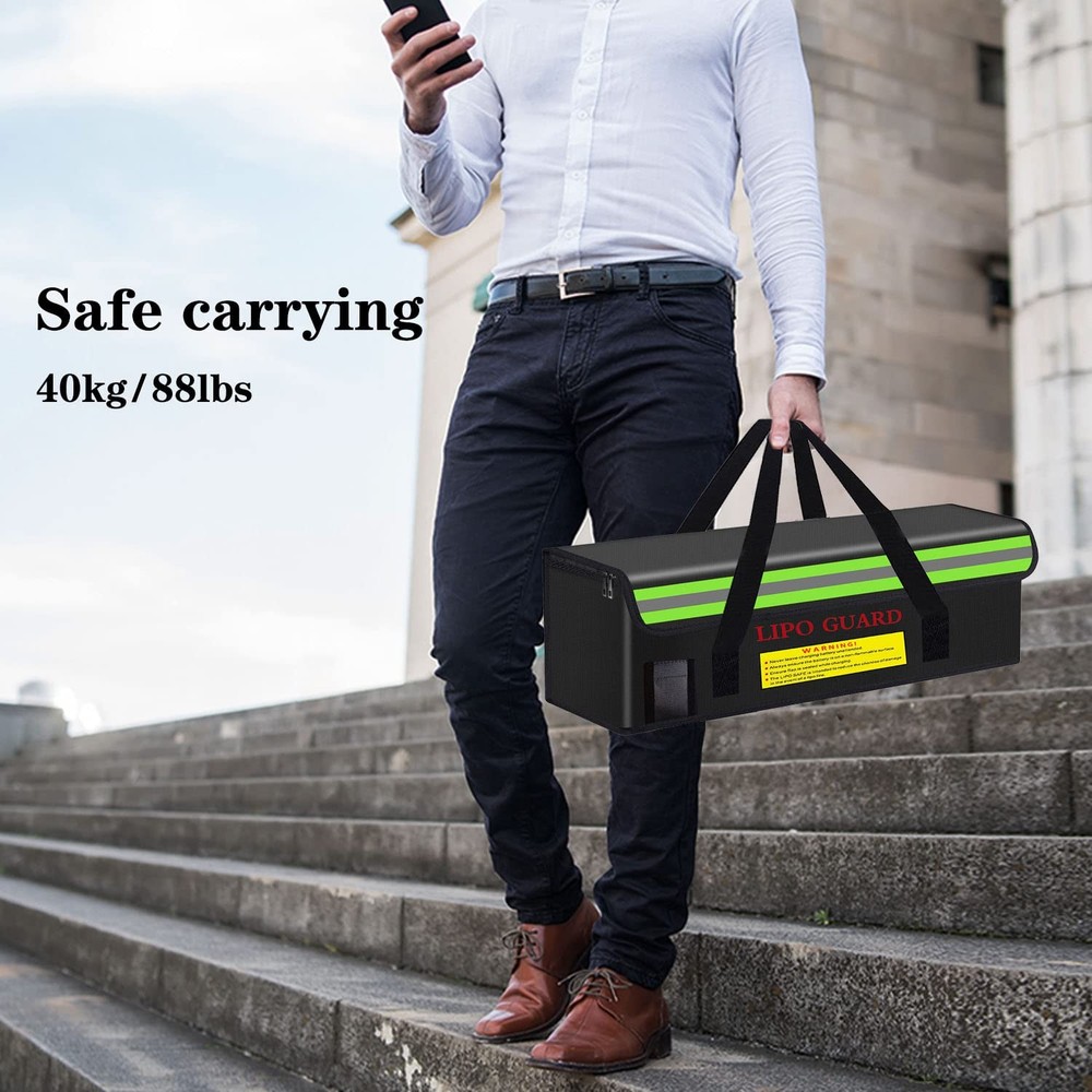 Lipo Battery Safe Bag Fireproof Storage Case