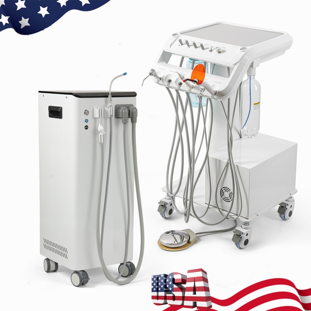 Dental Unit System with Built-in Air Compressor/Mobile Suction Unit System
