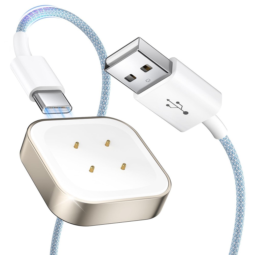 Type C Charger Cable for Fitbit Versa 3 Versa 4 / Sense 2 Charging Accessories