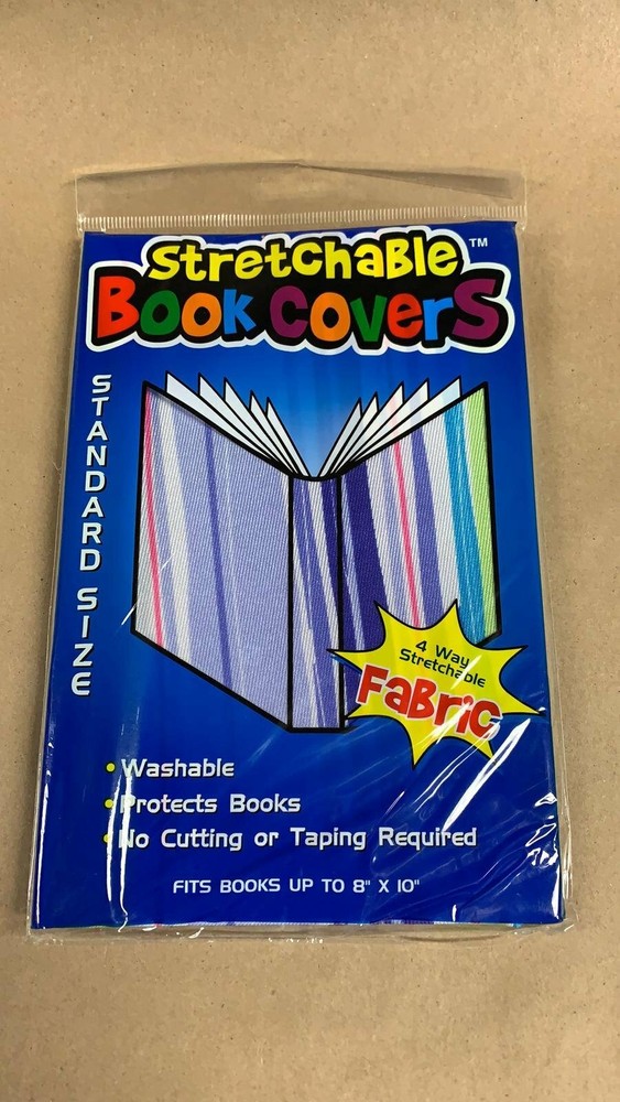 Multiple Assorted Prints 8inch X 10inch Stretchable Fabric Book Covers