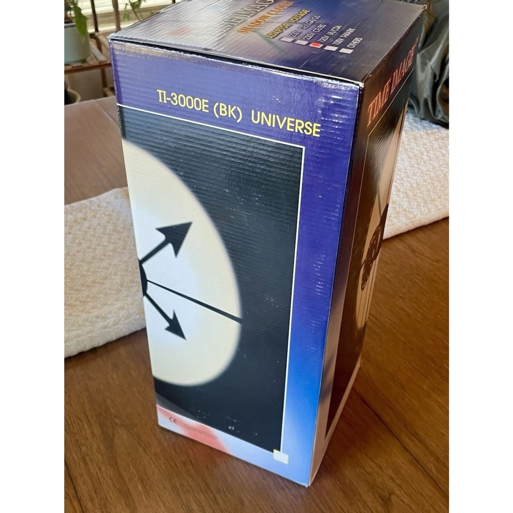 Vintage Time Image Shadow Clock Universe Space Age New In Box