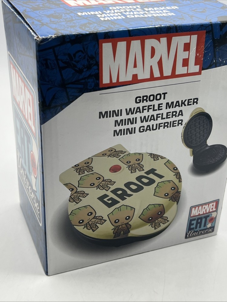 Uncanny Brands Marvel Groot Mini Waffle Maker Marvel Comics Eat The Universe New