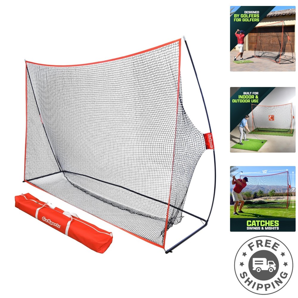 Compact Golf Practice Net - 10'x7' Size with Convenient Ball Return Feature