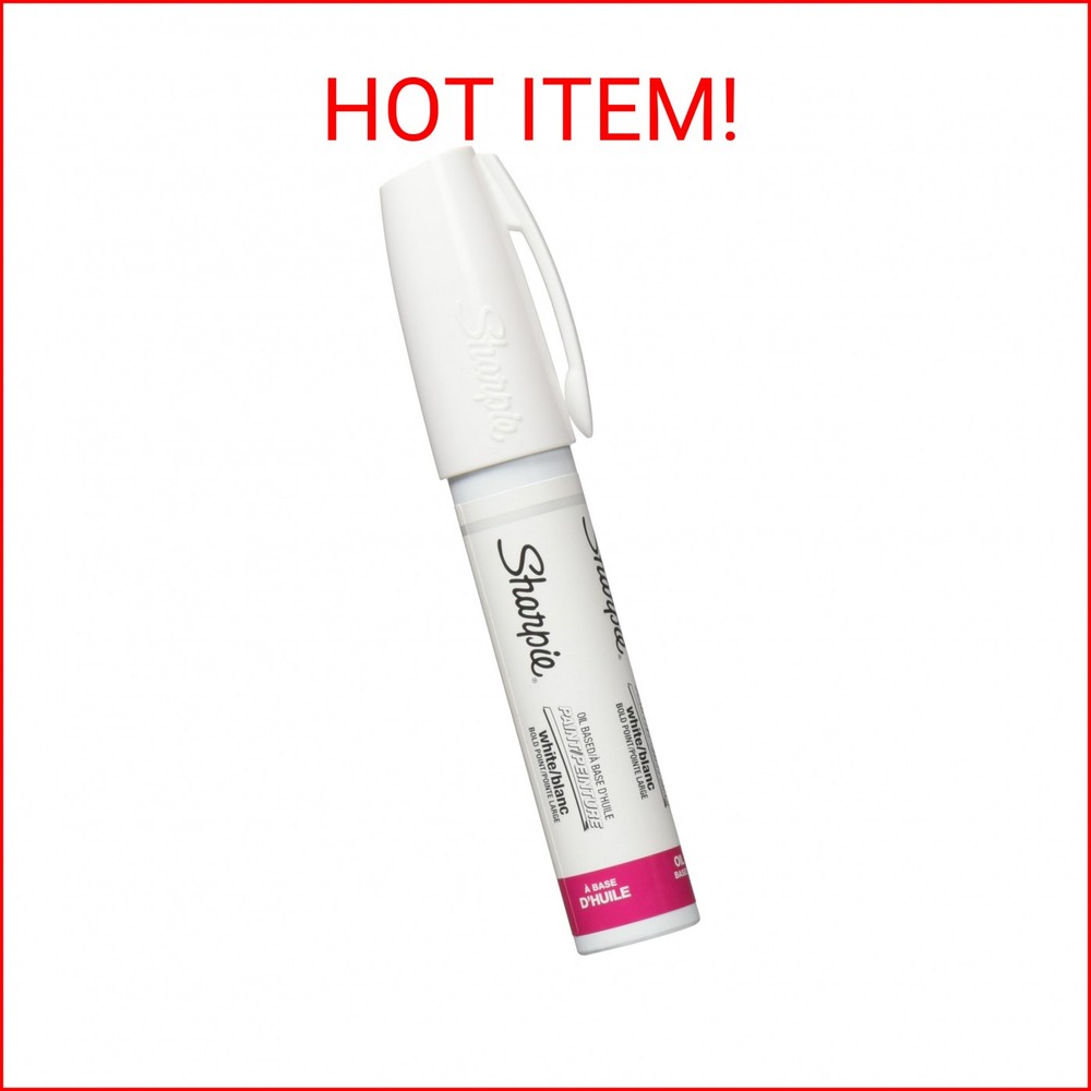 Sharpie Oil-Based Paint Marker, Bold Point, White, 1 Count