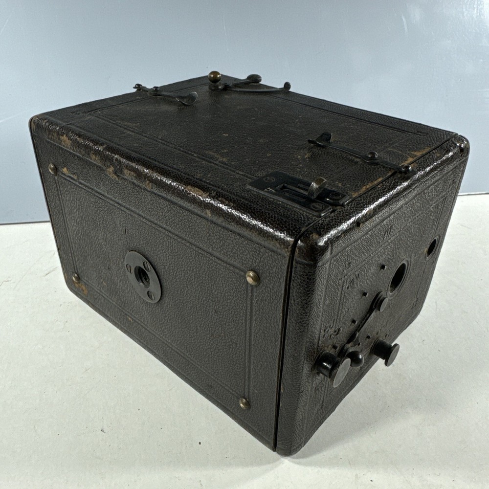 Murer's Express Newness Model A Falling Plate Box Camera - Rare Working Complete