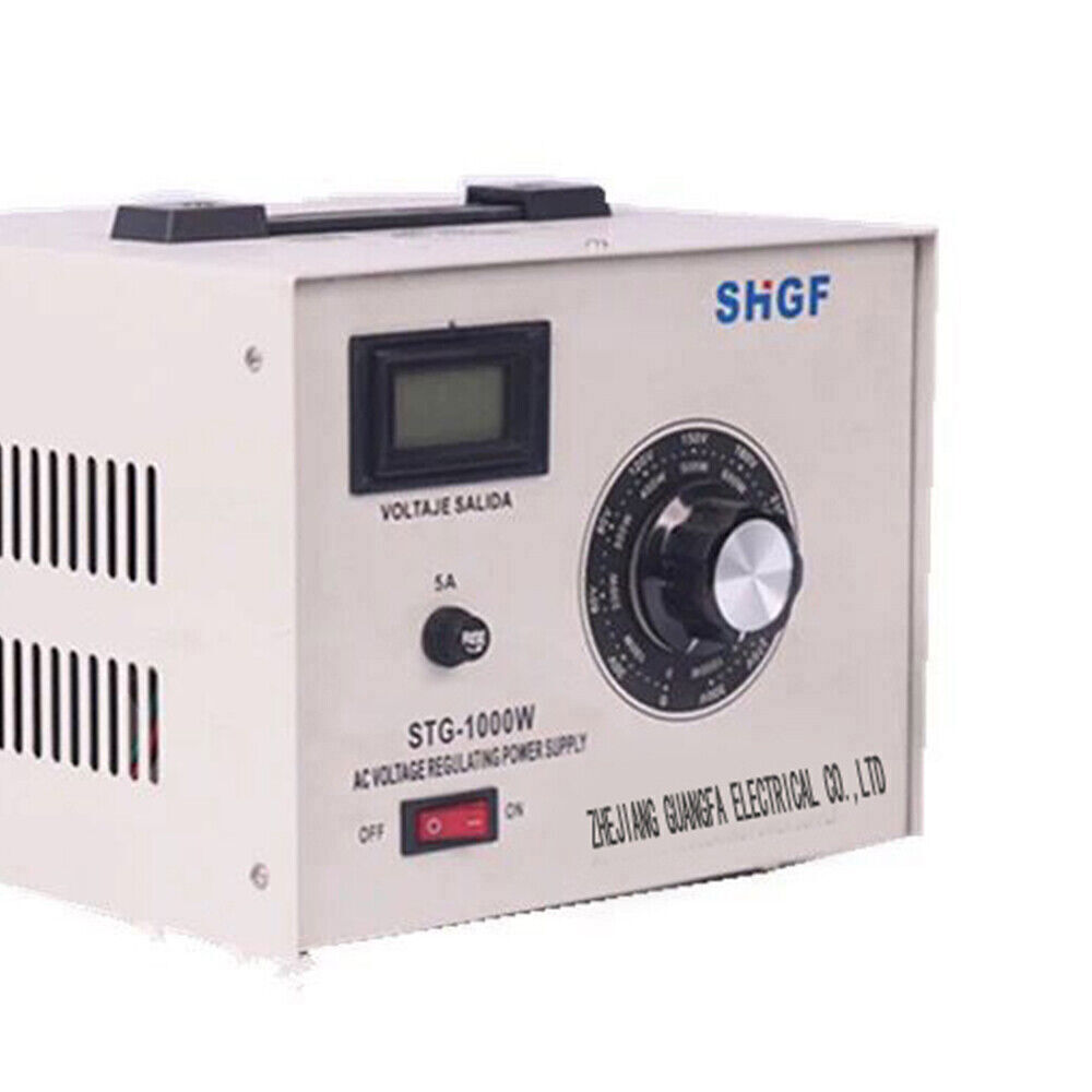 Single-Phase STG-1000W Variac Transformer Variable AC Voltage Regulator 0-300V
