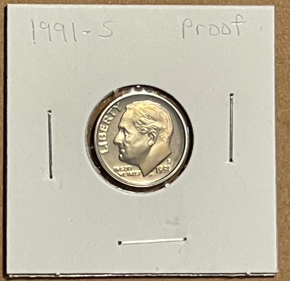 1991 S Proof Roosevelt Dime