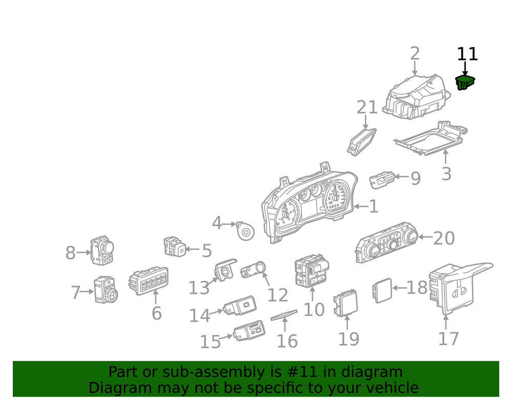 Genuine GM Sun Load Temperature Sensor 13545621