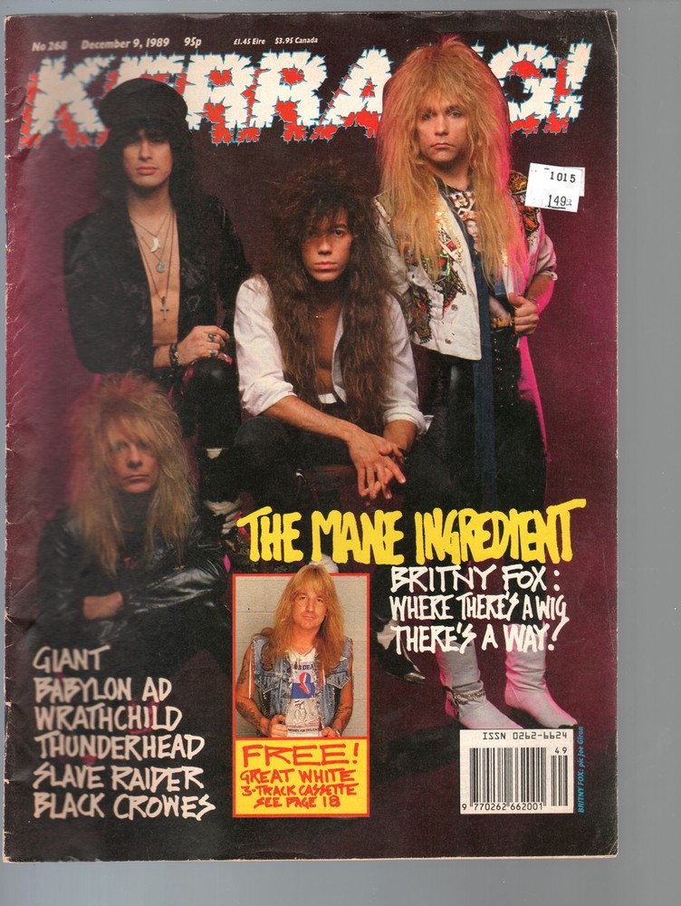 MAG: Kerrang!-Britny Fox-#268-Dec 1989-Music