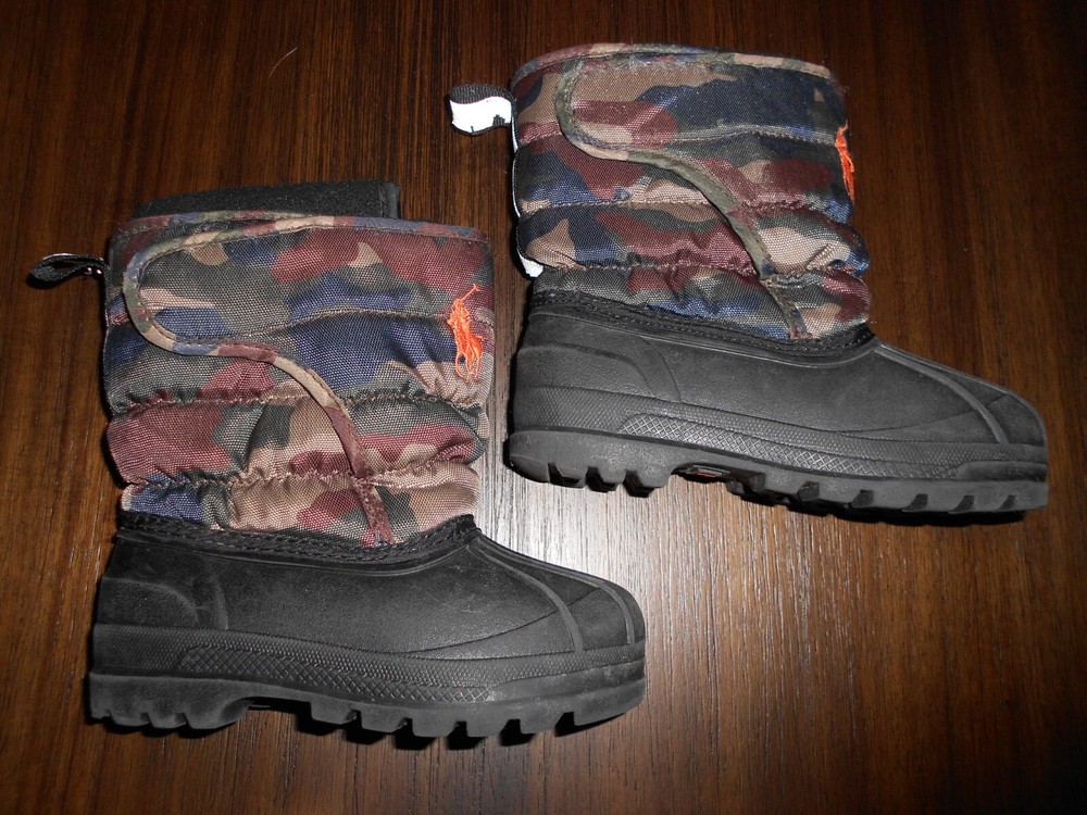 Polo boys snow boots size 8 winter