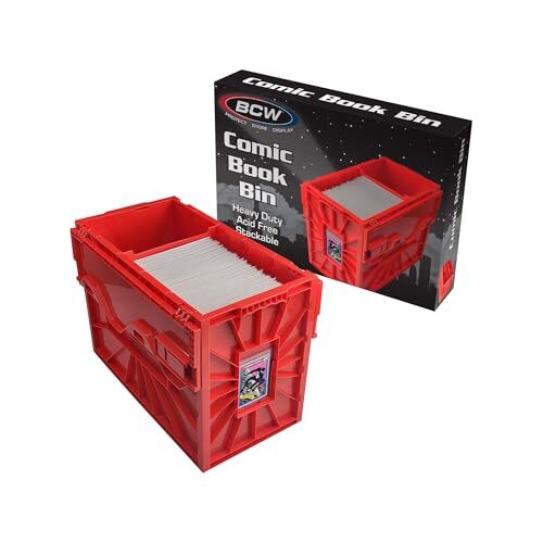 BCW Short Comic Book Bin - Holds 150 Standard Comic  Assorted Sizes , Colors