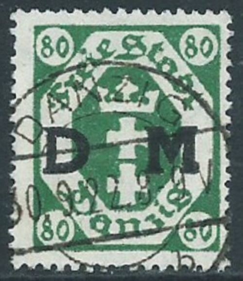 Danzig, Sc #O12, 80pf Used