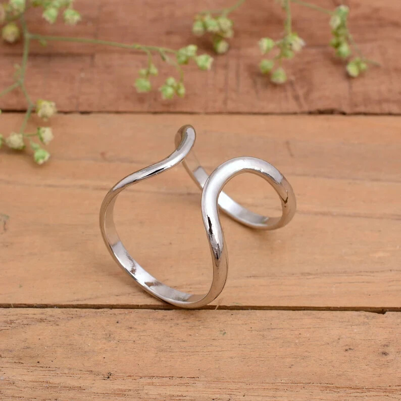 925 Sterling Silver, Arthritis Ring (both rings) , Splint Knuckle Ring, All Size