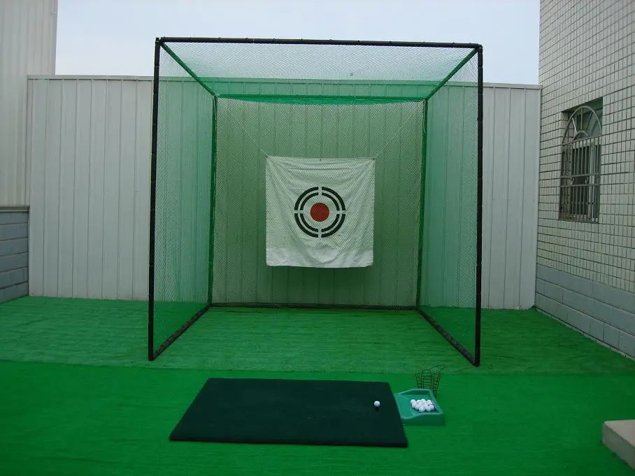 9.8 x 9.8 ft Golf Practice Hitting Target Driving Cage Training Aid +Net +balls